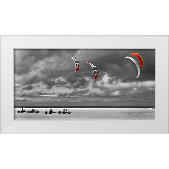 Fischer, Rolf 32x18 White Modern Wood Framed Museum Art Print Titled - St. Peter Ording