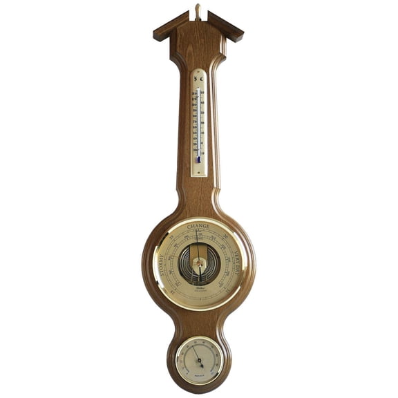 Fischer Sheraton Weather Station, Thermometer, Barometer Hygrometer 555 mm / 21.9", 4673 US Version