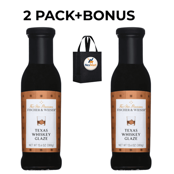 Fischer & Wieser Four Star Provisions Texas Whiskey Glaze 2 Pack 13.4 Oz