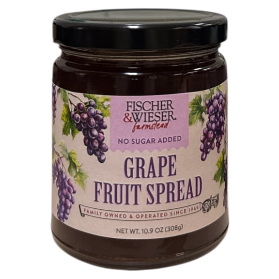 Fischer & Wieser Grape Fruit Spread, No Sugar Added, 10.9 oz