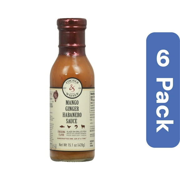 Fischer & Wieser Mango Ginger Habanero Sauce 15.8 oz (Pack Of 6)