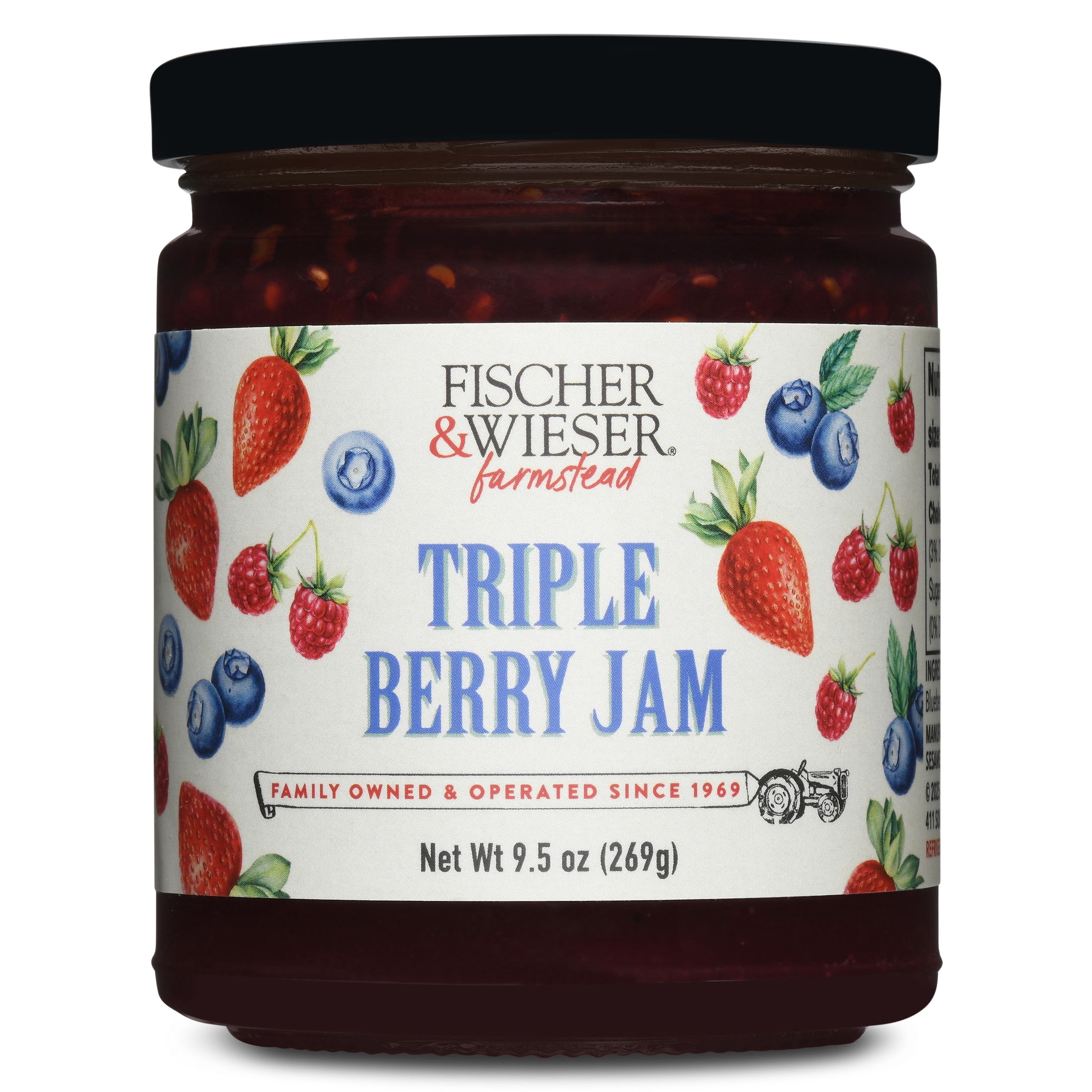 Fischer & Wieser Triple Berry Jam, 9.5 oz