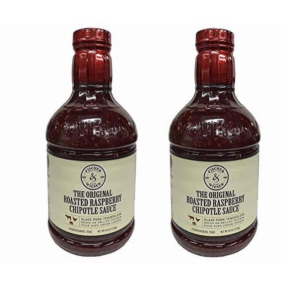 Fischer and Wieser Razzpotle Roasted Raspberry Chipotle Sauce, 40-Ounce Bottle (2-Pack)