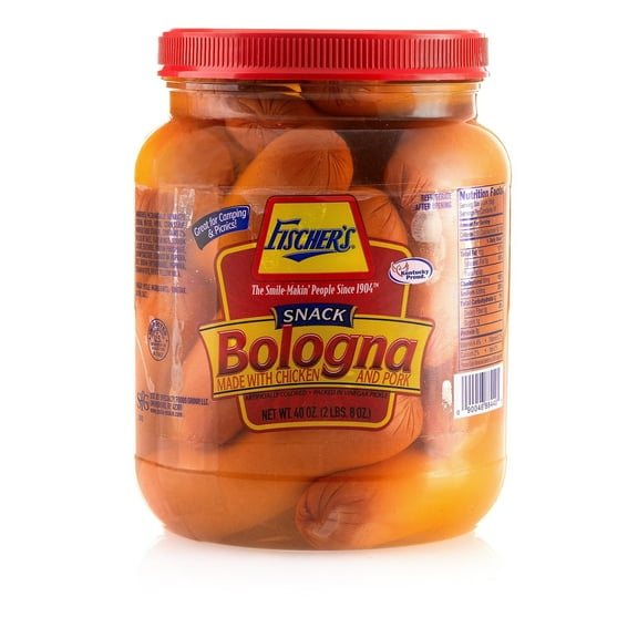Fischer's Ready To Eat Pickled Snack Bologna 40oz Jar