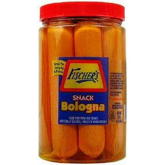Fischer's Pickled Snack Bologna 22oz, Made with Chicken and Pork, 78