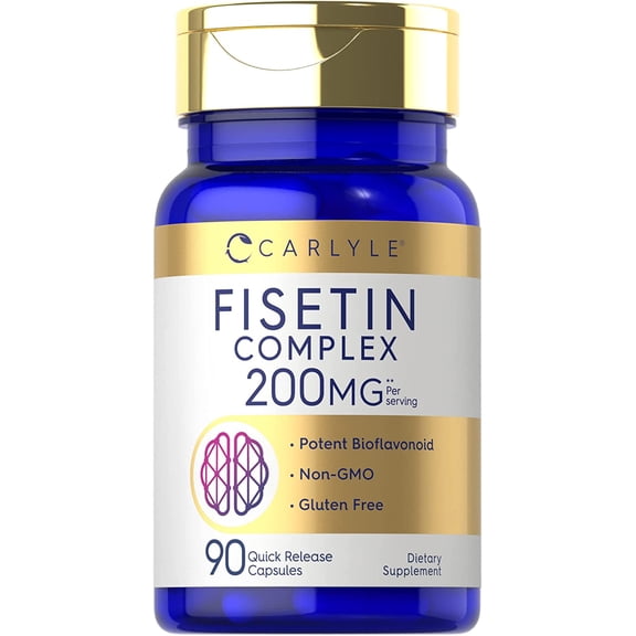 Fisetin Complex | 90 Capsules | Non-GMO and Gluten Free | by Carlyle