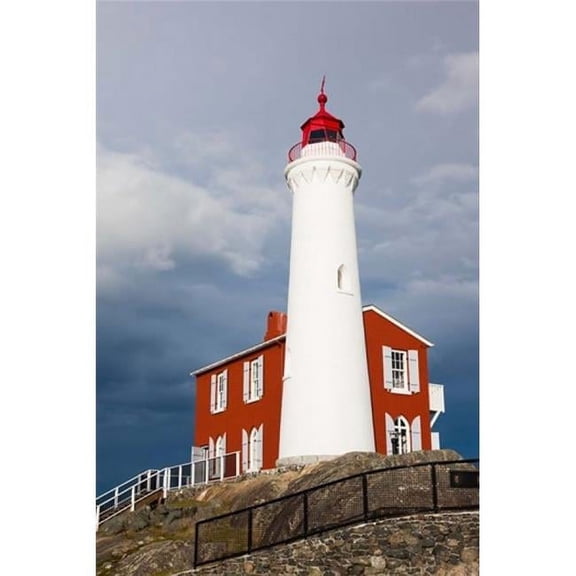 Fisgard Lighthouse Victoria Vancouver Island British Columbia Canada Poster Print by Walter Bibikow