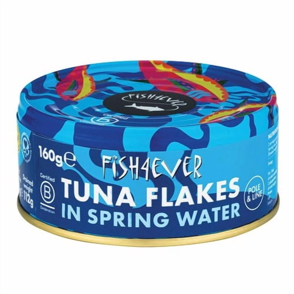 Fish 4 Ever Azores Skipjack Tuna Flakes in Spring Water 160g, British Import (Pack of 3)