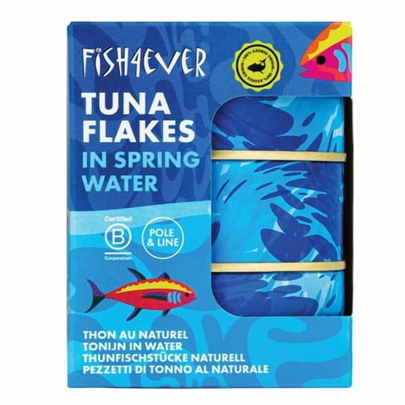 Fish 4 Ever Azores Skipjack Tuna Flakes in Spring Water 3 x 160g, British Import (Pack of 3)
