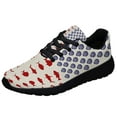 thumbnail image 1 of Fish And Shell American flag Shoes Sneakers Black Size 10, 1 of 7