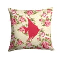 thumbnail image 1 of Fish - Angel Fish Shabby Chic Yellow Roses  Fabric Decorative Pillow, 1 of 4