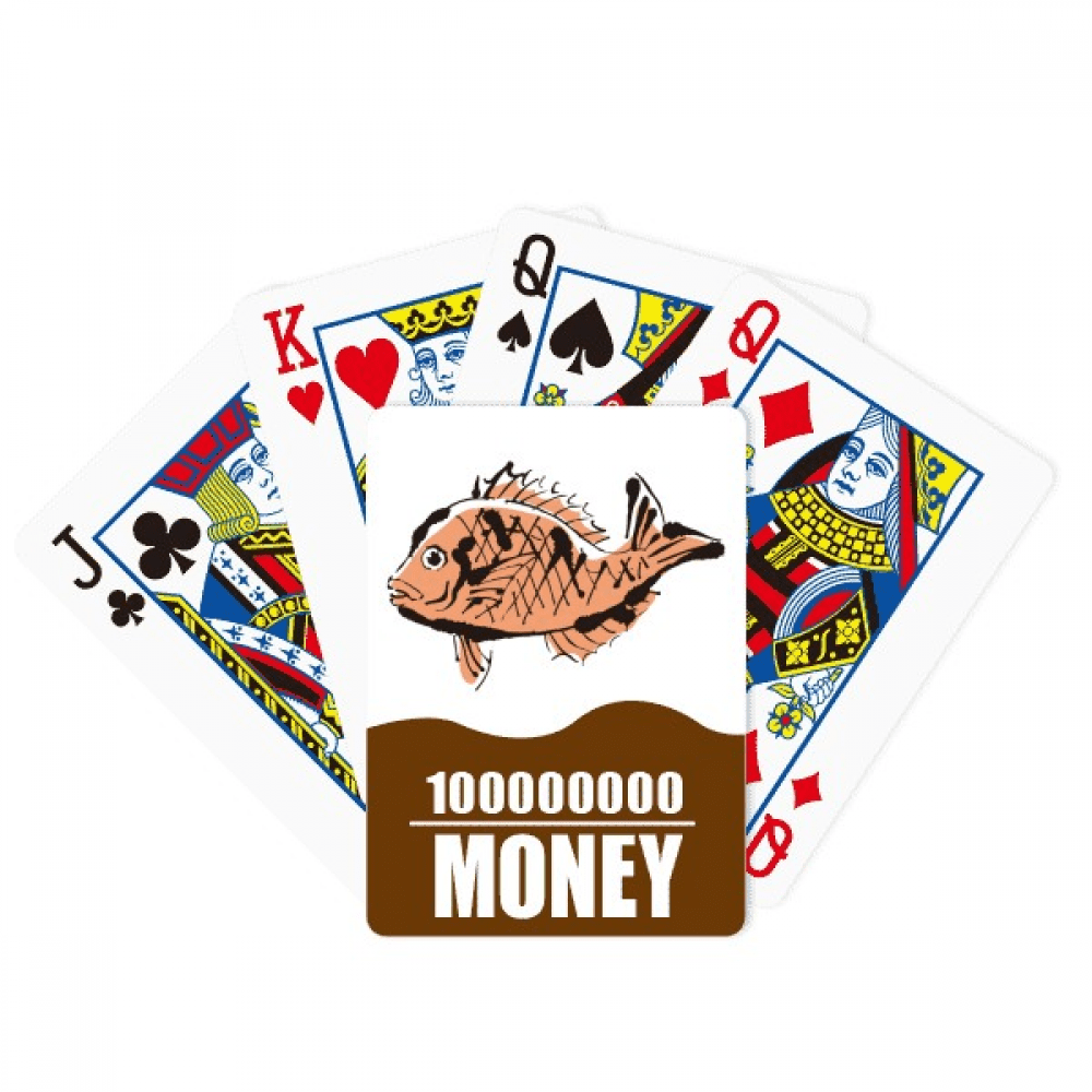 Fish Animal Cartoon Art Deco Fashion Poker Playing Card Funny Hand Game