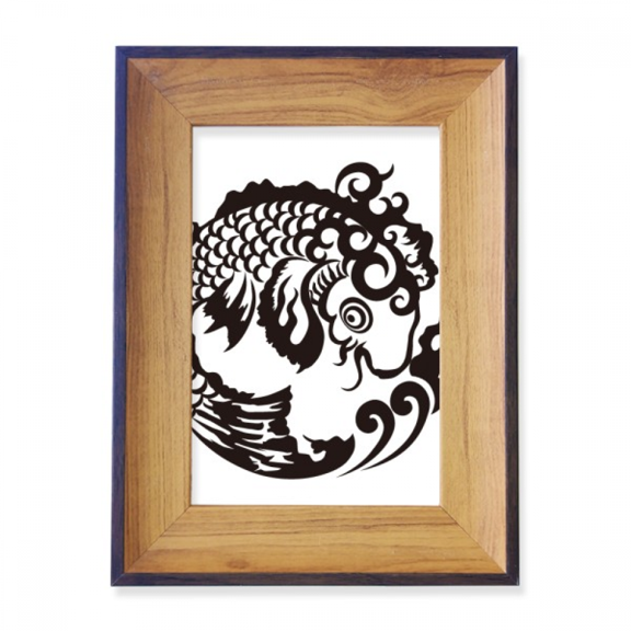 Fish Animal Chinese Japanese Water Photo Frame Exhibition Display Art Desktop Painting