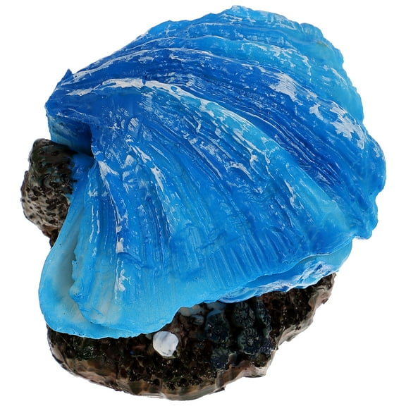 Fish Aquarium Shell Sea Water Decoration Bubble Maker Betta Resin Stuff Office Decore