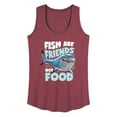 thumbnail image 1 of Fish Are Friends - Women's Racerback Tank Top, 1 of 5