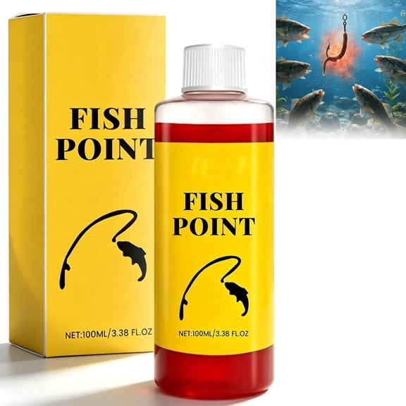 Fish Attractant Liquid, Concentrated Red Worm Scent Bait Additive & Long-Lasting Lure Enhancer for Freshwater Fishing, Lakes and Rivers
