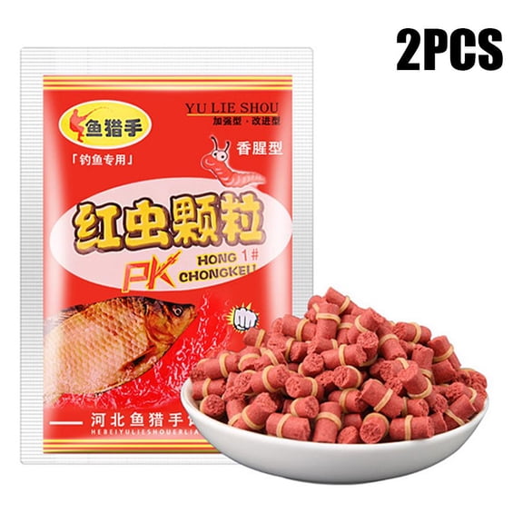 Fish Attractant Pellets with Rubber Band Lure Design for Fishing