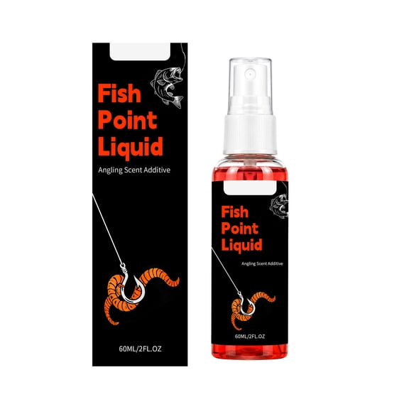 Fish Attractant Spray 60ml Angling Scent Additive Liquid Bait Spray for Freshwater and Saltwater Fishing Lure Bait Enhancer