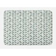 thumbnail image 1 of Fish Bath Mat, Fish Pattern with Dost and Stripes Illustration with Nautical Ocean Fauna, Plush Bathroom Decor Mat with Non Slip Backing, 29.5" X 17.5", Multicolor, by Ambesonne, 1 of 2