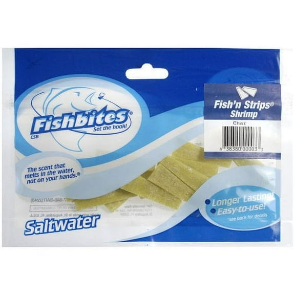 Fish Bites Fish'N Strips Saltwater Fishing Lure - Chartreuse Shrimp