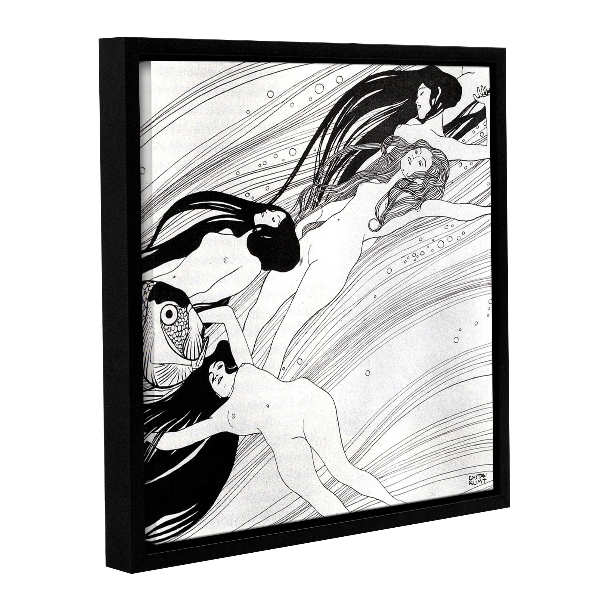 Fish Blood Gallery Wrapped Floater-framed Canvas
