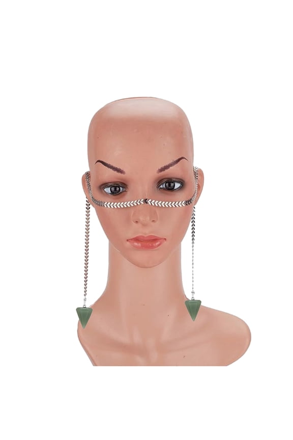 Fish Bone Face Chain Pendant Chain Delicate Nose Accessories Stylish Face Jewelry for Party Festival Costume Prom