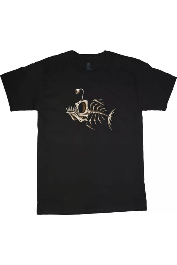 Fish Bones Fishing Graphic T-Shirt For Men Gift For Men Women Unisex Tee