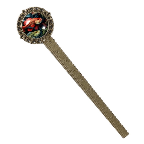 Fish Book Marks: Lace Bookmark in Antique Bronze - the Reading Accessory for Book Lovers