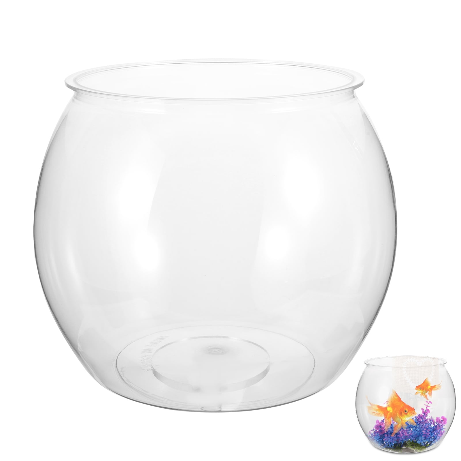 Fish Bowl Plastic Fish Tank Micro Landscape Container Clear Plastic