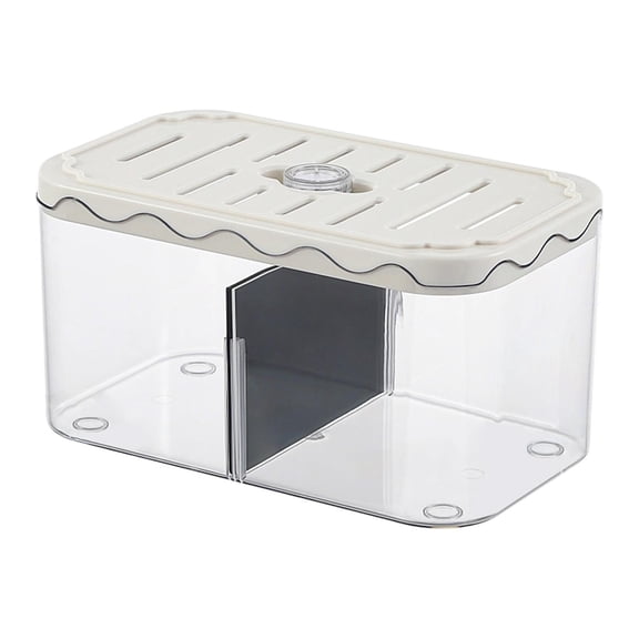 Fish Breeding Box Nursery Hatchery Incubator Transparent PET Removable Divider Perfect for Guppy and Clownfish