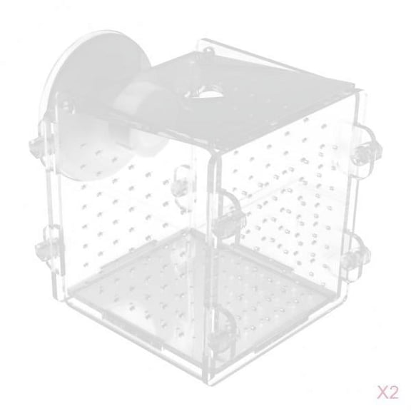 Fish Breeding Hanging Aquarium Accessories Incubator Box Tank Breeder (Transparent) #3