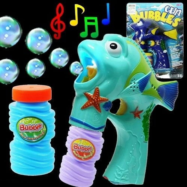 LED Light-Up Bubble Gun- Fish