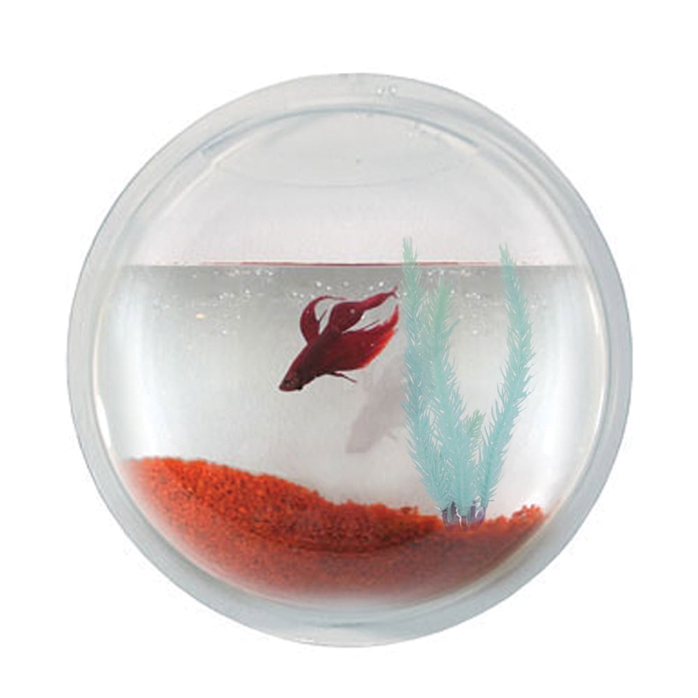 Modern Clear Acrylic Wall Mounted Round Fish Tank