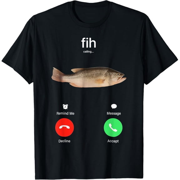 Fish Calling Remind Me Message Phone Call T-Shirt