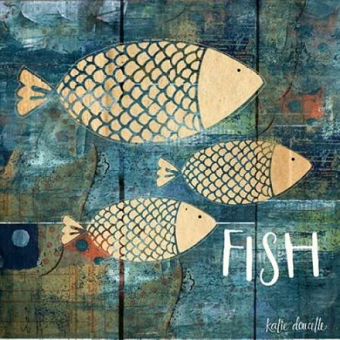 Fish Canvas Art - Katie Doucette (24 x 24)