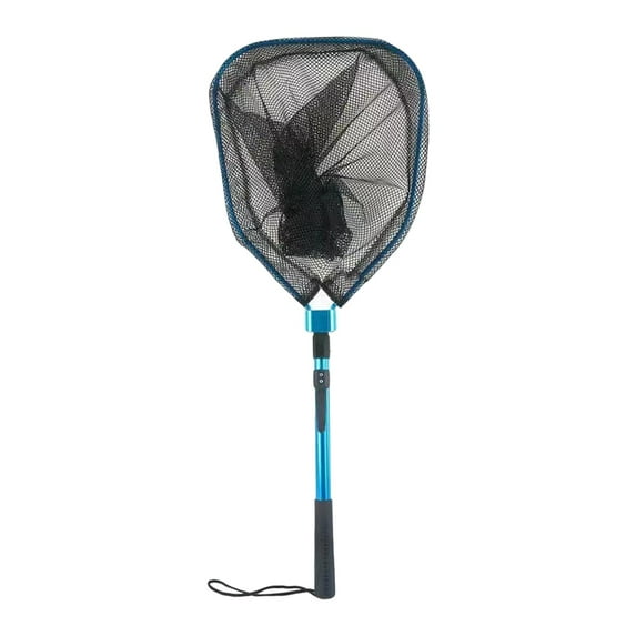 Fish Catching Net Rubberized Portable Durable Mesh Fish Landing Net for Fishing for Outdoor Freshwater Trout Fishing Foldable Small Mesh