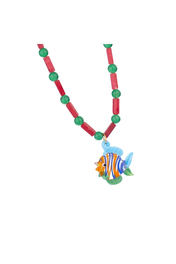 Fish Charm Necklace Beaded Necklace Adjustable Chain Necklace Unique Fish Necklace Neck Jewelry Suitable for Daily Wear