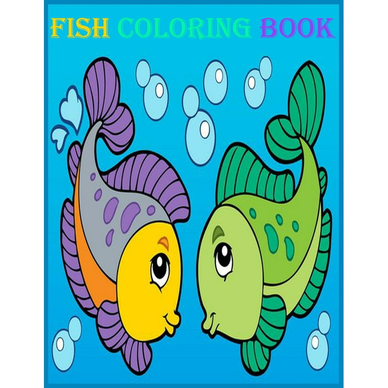 Fish Coloring Book : Fish Coloring Book Is A Gift Idea for Boys, Girls And  Teens. (Paperback)