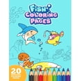 thumbnail image 1 of Fish Coloring Pages - 8.5x11" Coloring Book For Kids, (Paperback), 1 of 1