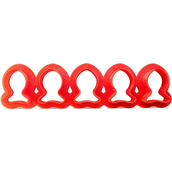 Fish Cookie Cutter Multi x5  Plastic Red Fish Cutters For Cookies, Dough, Bread, Soft Fruits, Soft Veggies and More  Cutters For Mini Fish-Shaped Goods