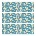 thumbnail image 1 of Fish and Coral Pattern Placemats Set of 6, Heat Resistant Flax Table Mats, Machine Washable Wrinkle Free Beach Decor for Ocean Nautical Summer Dining Table, 1 of 2