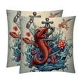 thumbnail image 1 of Fish Covers Throw Pillow Set - 2 Pack Throw Pillow Inserts Included - Unique Patterns - 16x16, 18x18, 20x20 Inches for Home Decor - Throw Pillow - Decorative Pillows, 1 of 6