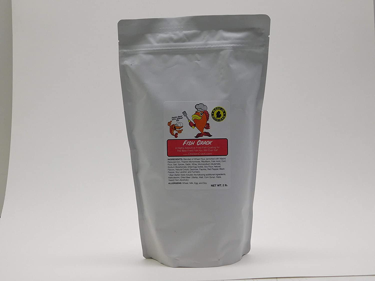 Chicken Crack Fried Fish Powder, 2 lb Bag, Dry or Batter Coating for ...