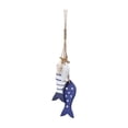 thumbnail image 1 of Fish Decor Handmade Wooden Wall Hanging Ornament, Coastal Nautical Fish Sculpture for Home Bedroom Bathroom Beach House, 1 of 6