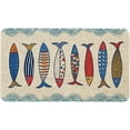 thumbnail image 1 of Fish Decorative Kitchen Mats, Anti Fatigue Waterproof Stain Resistant Floor Rug Non Slip Cushioned and Runner Sets - 17x29 Inch, 1 of 6