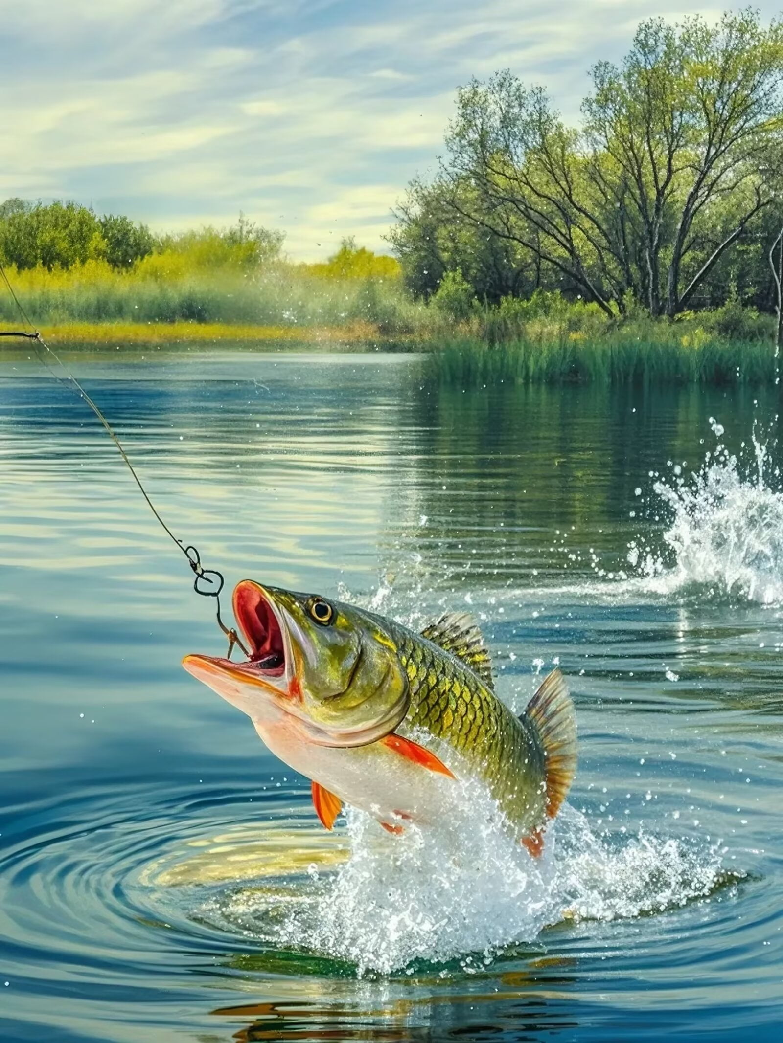Fish Diamond Painting Kits for Adults Art Full Drill Fishing DIY Cross ...