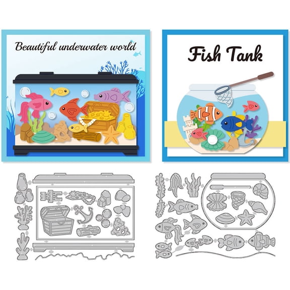 Fish Die Cuts Carbon Steel Die Cuts Cutting Dies Frame Stencils Scrapbooking Embossing Template Dies