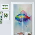thumbnail image 1 of Fish Door Curtain Nordic Living Room DoorCurtain Porch Partition Curtain Kitchen Rative Half Curtain, 1 of 4