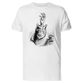 thumbnail image 1 of Fish Eating A Hand Sketch T-Shirt Men -Image by Shutterstock, Male 3X-Large, 1 of 2