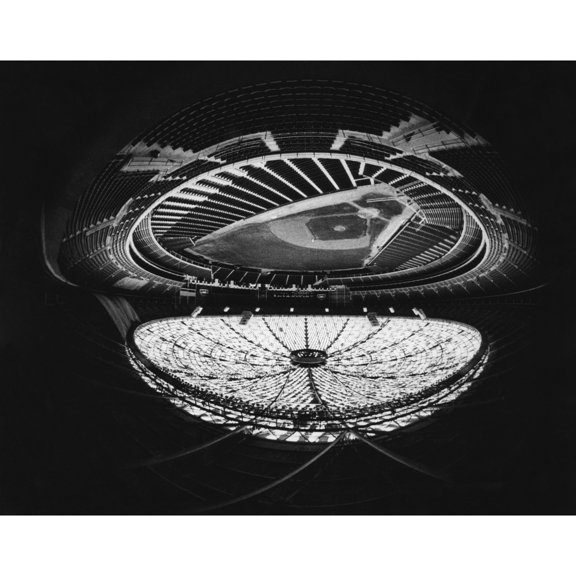Fish Eye View Of The Astrodome History Poster Print